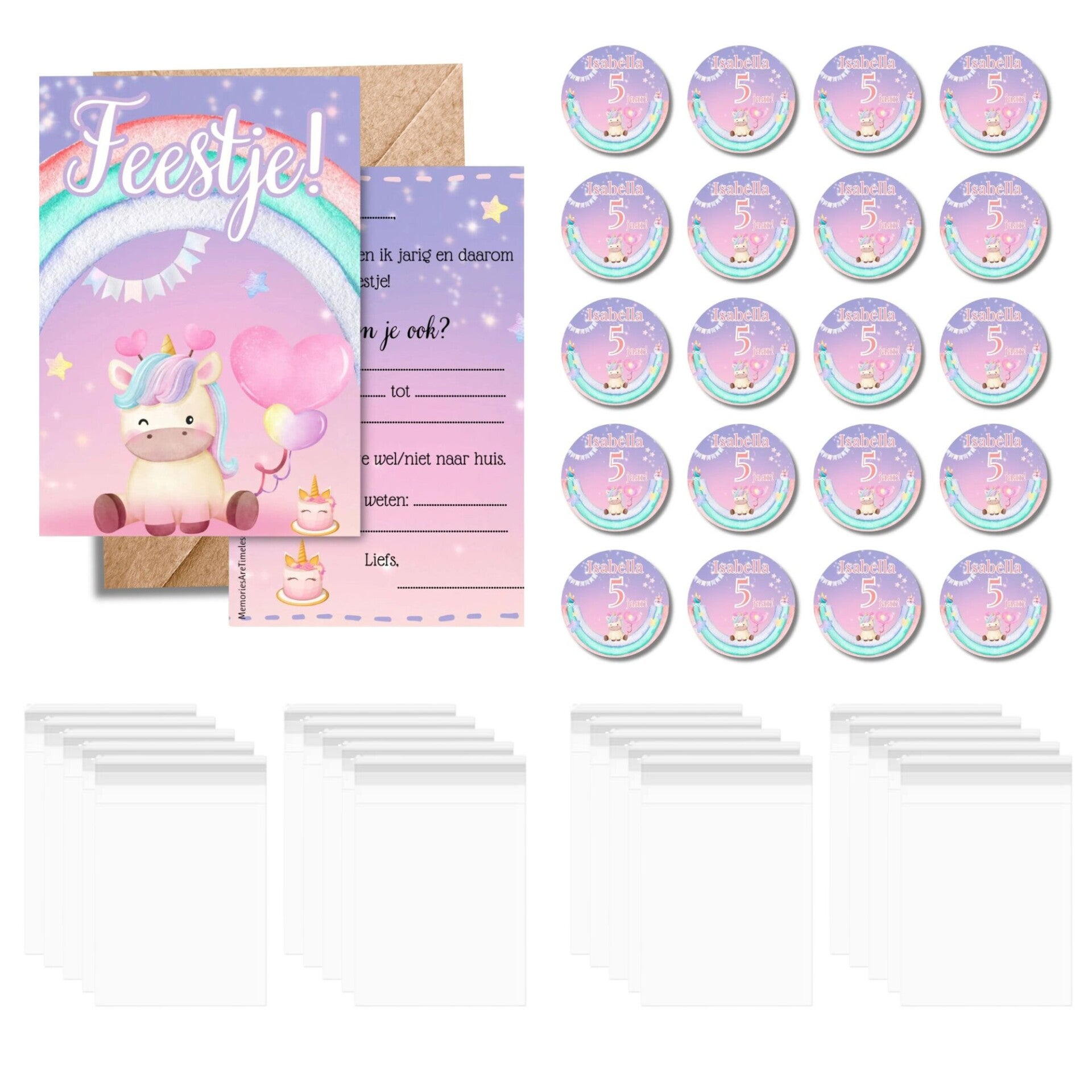 Traktatie | Feestpakket | Unicorn Verjaardag | Themaset
