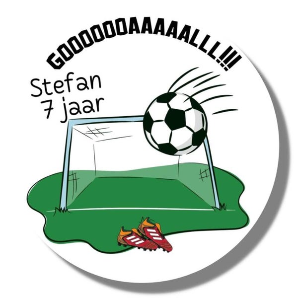 Gepersonaliseerde Stickers | Voetbal | 20 Stuks