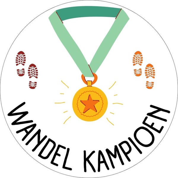 Stickers | Wandel Kampioen Medaille | 20 Stuks