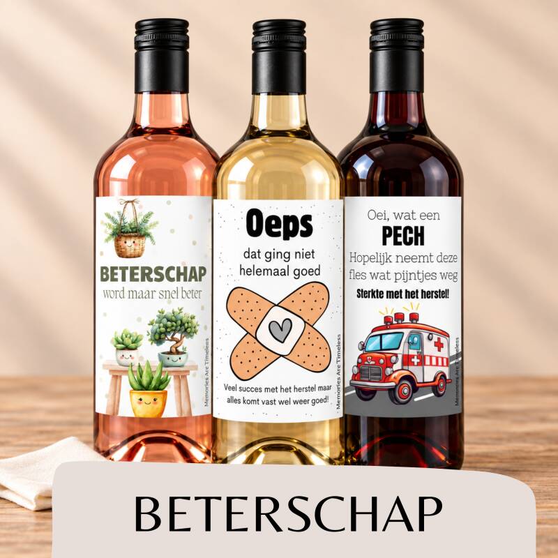 Wijncadeau beterschap en sterkte