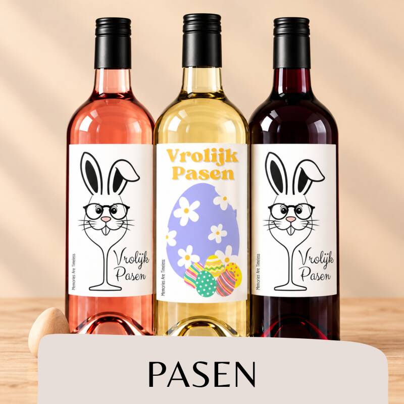 Wijnetiketten Pasen