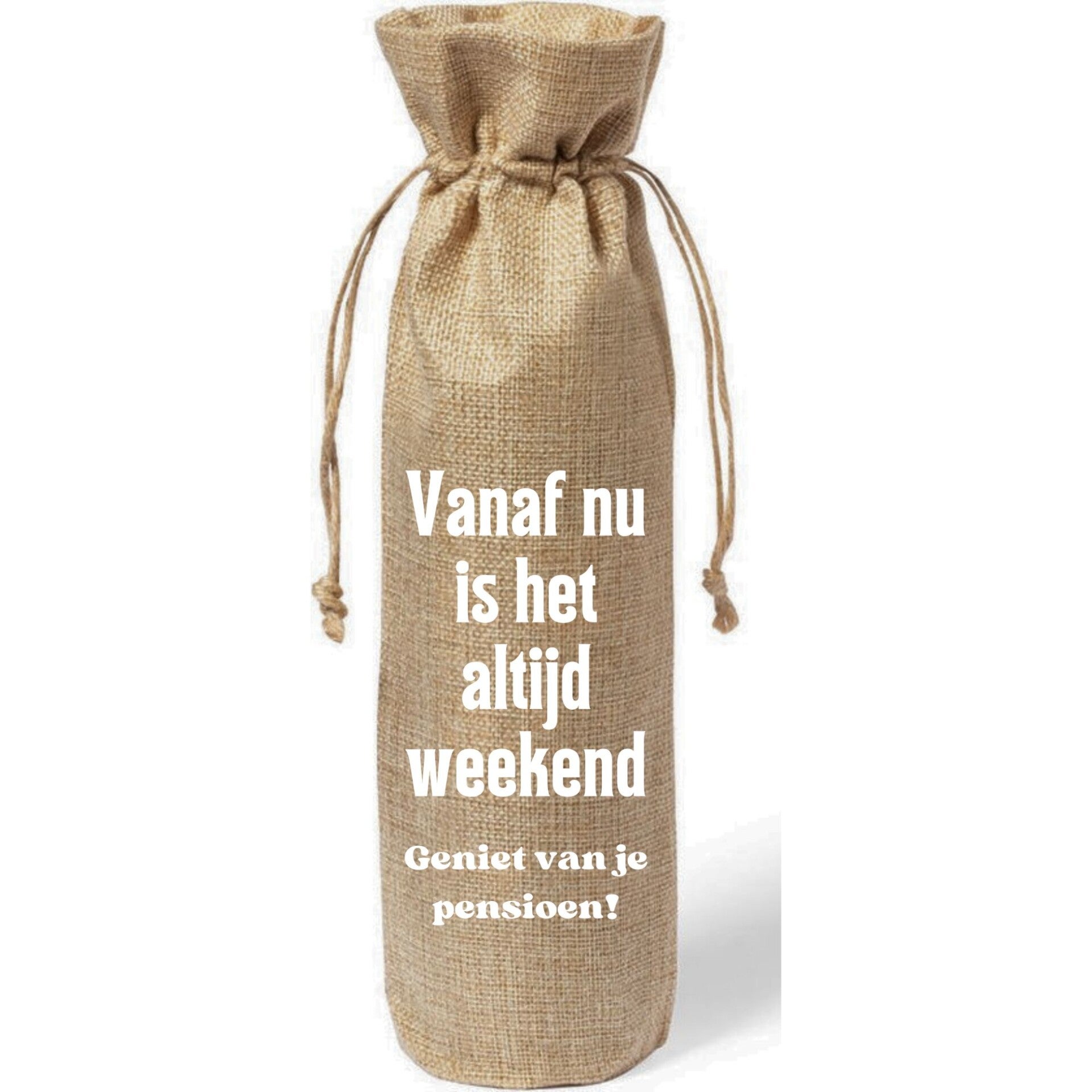 Wijntas | Vanaf nu is het altijd weekend  | Jute