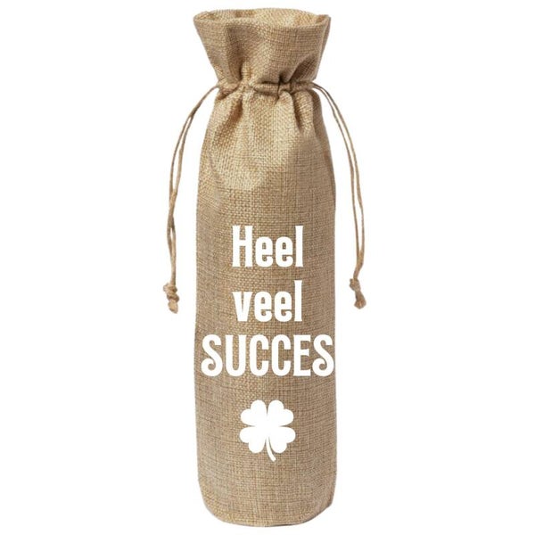 Wijntas | Heel veel succes | Jute