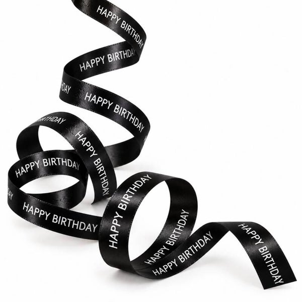 Krullint | Happy Birthday | Zwart