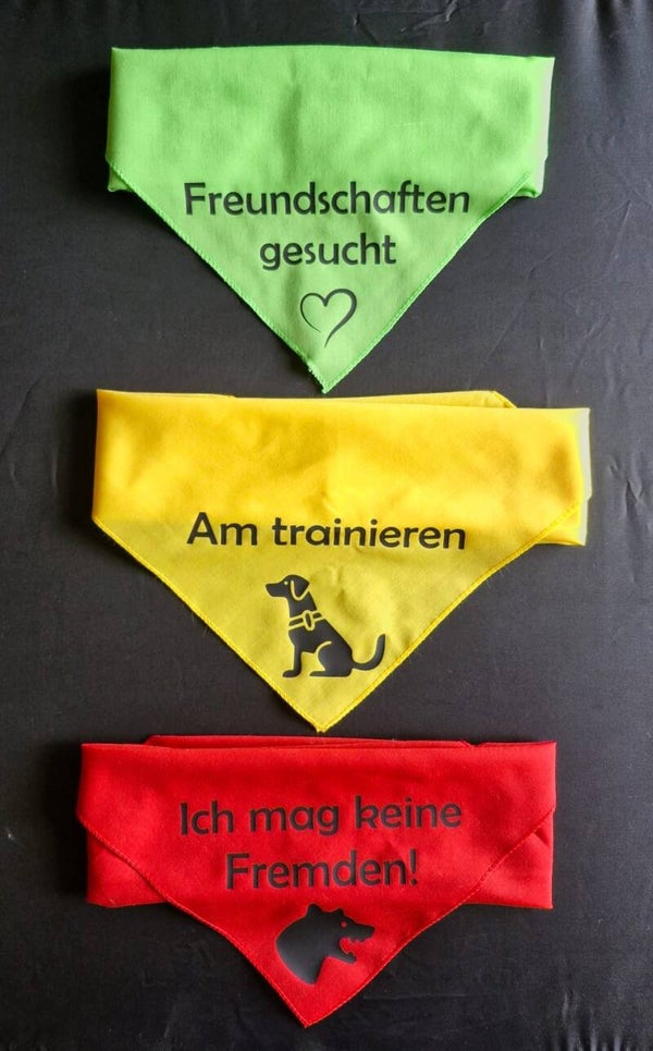 Hunde-Ampel 3er Set - Grün, Gelb & Rot