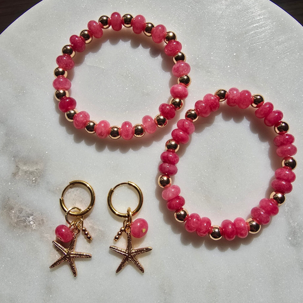 Setje summervibes watermeloen chalcedoon