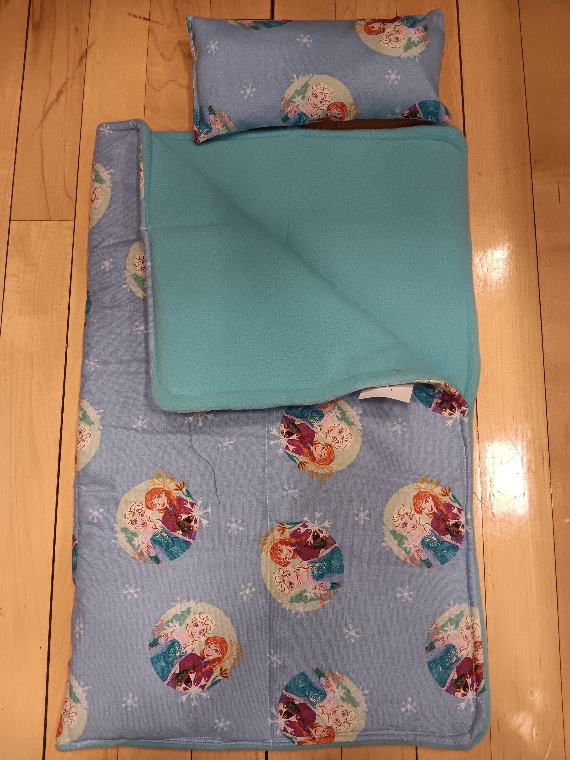 Frozen sleeping bag