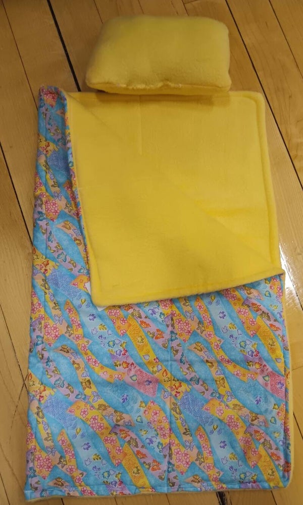 Rainbow butterfly sleeping bag