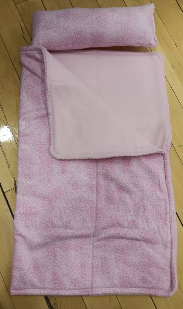 Pink sleeping bag