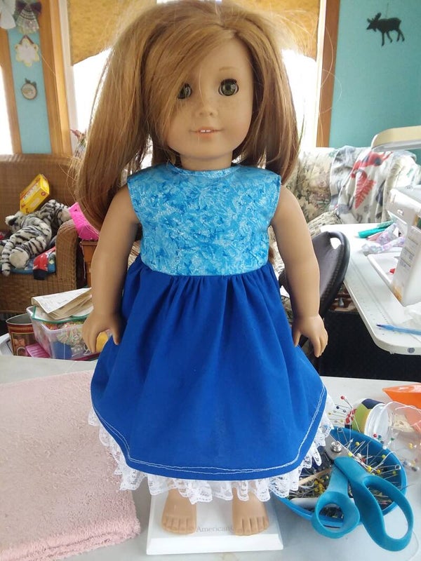 Blue dress