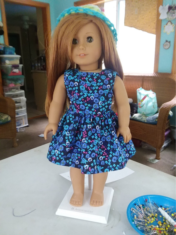 Blue flower dress