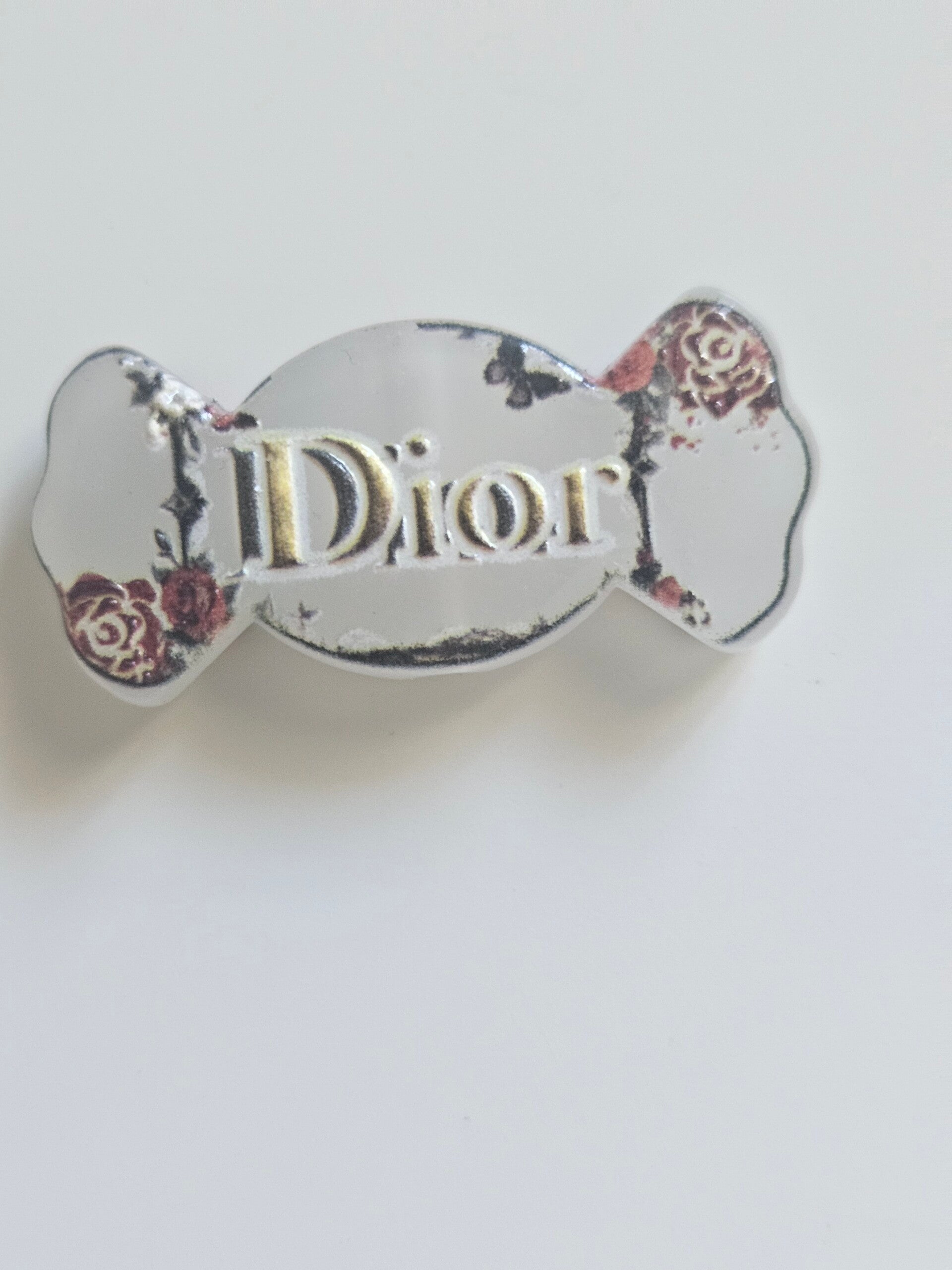 Pärla med genomgående hål - Dior rosor