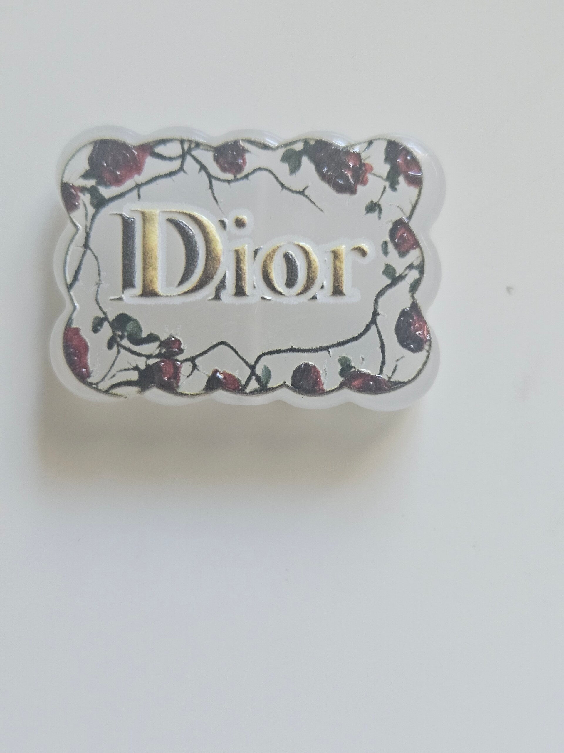 Pärla med genomgående hål - Dior rosor