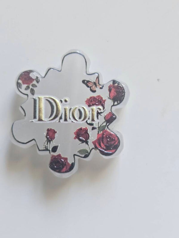 Pärla med genomgående hål - Dior rosor