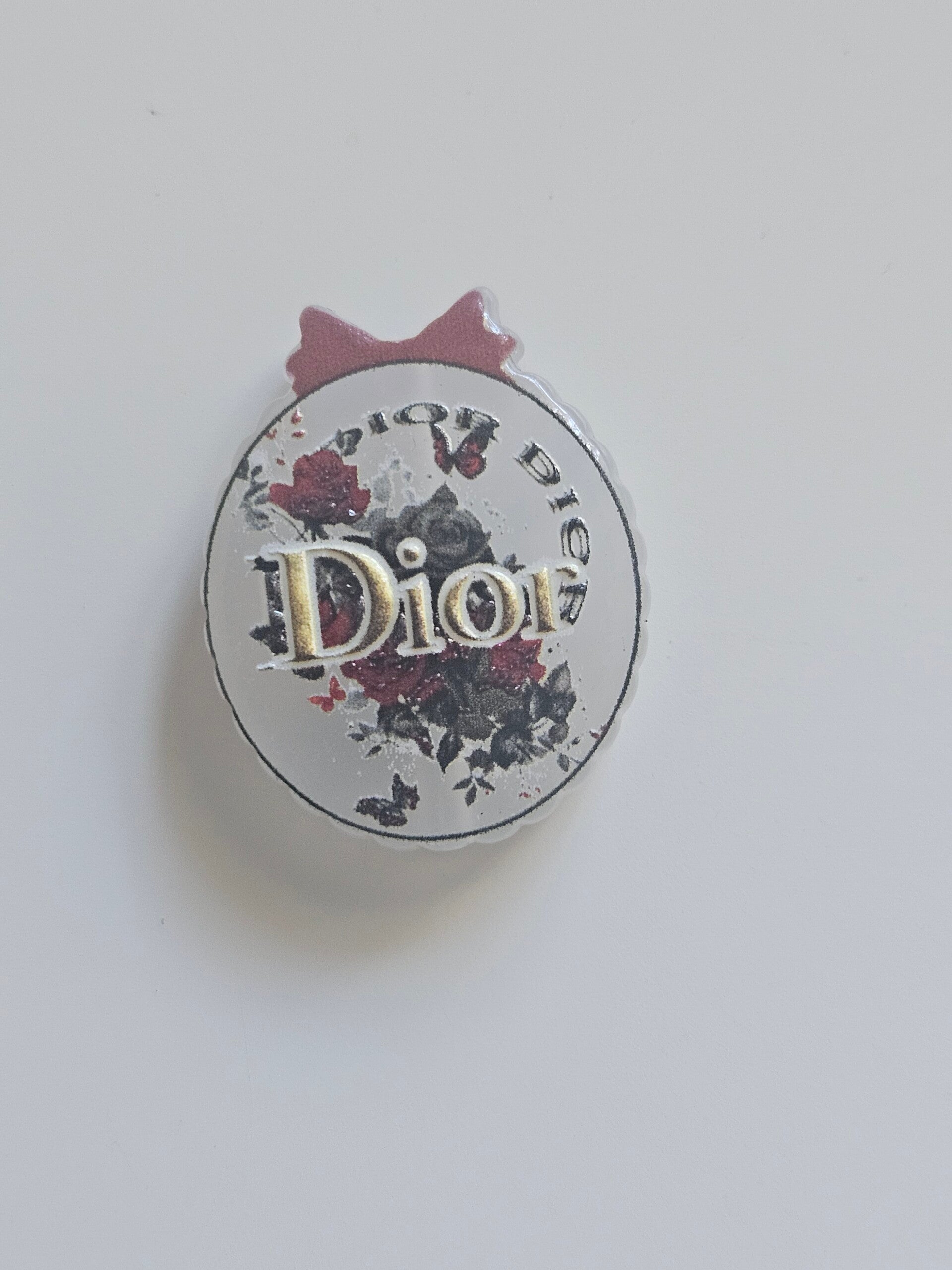 Pärla med genomgående hål - Dior rosor