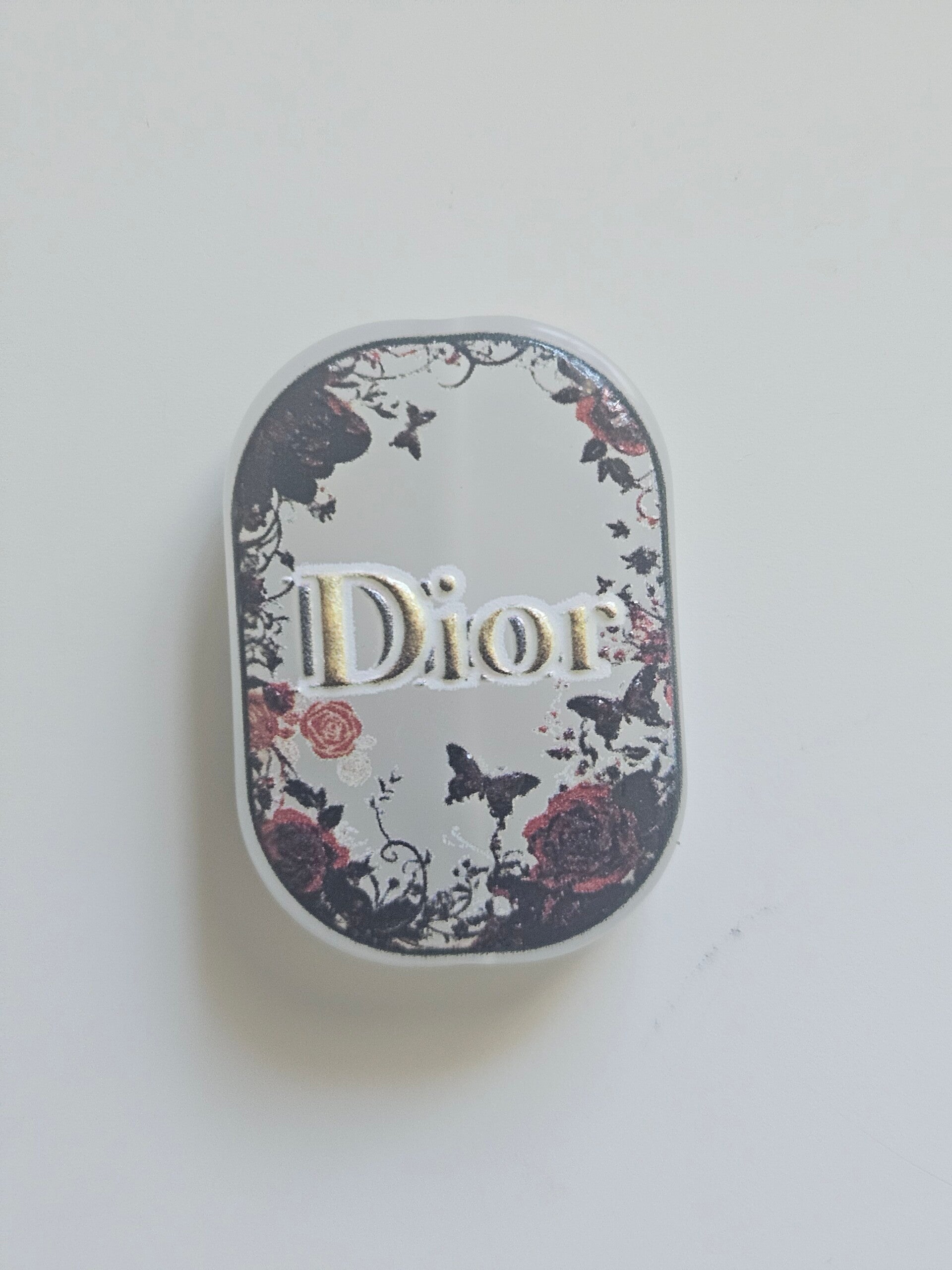 Pärla med genomgående hål - Dior rosor
