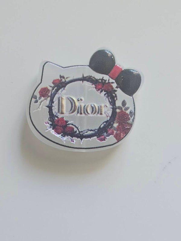 Pärla med genomgående hål - Dior rosor
