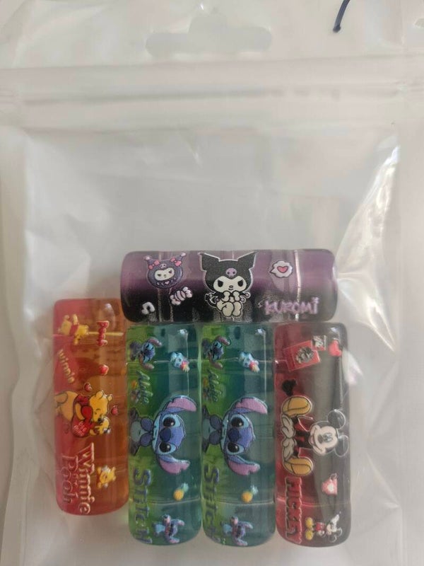 Dekorativa avlång pärla - 5 pack