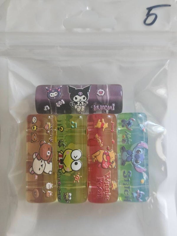 Dekorativa avlång pärla 5-pack