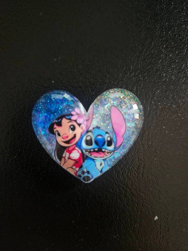 Blå figur med glitter