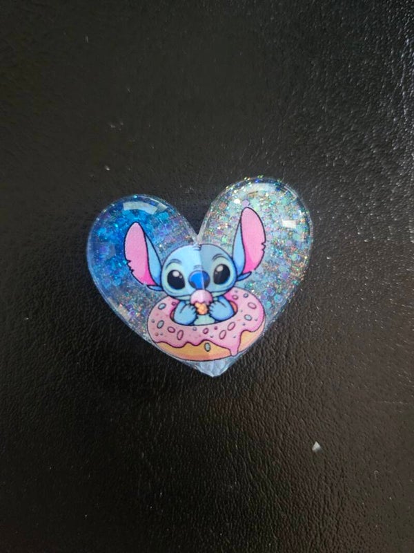 Blå figur med glitter