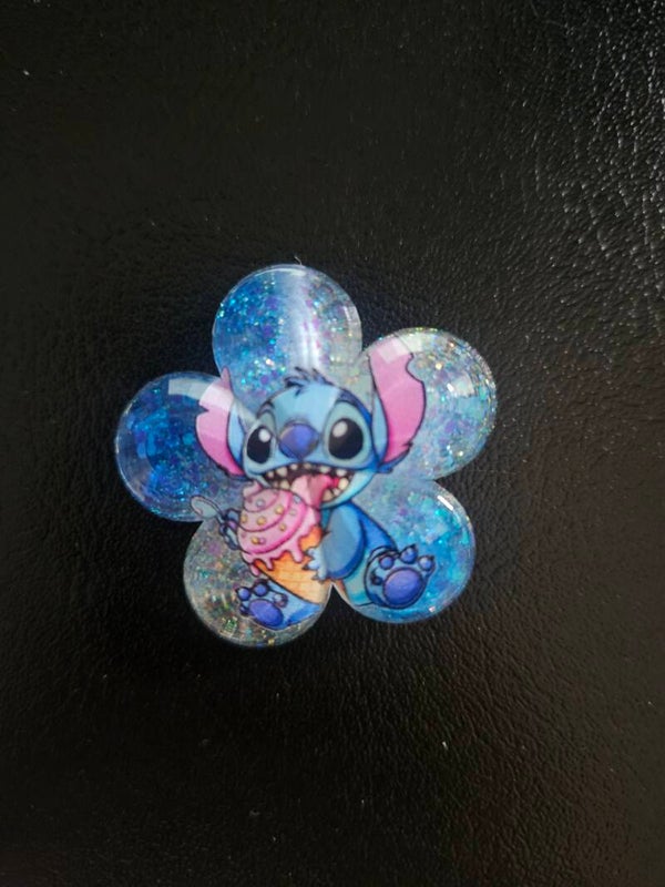 Blå figur med glitter