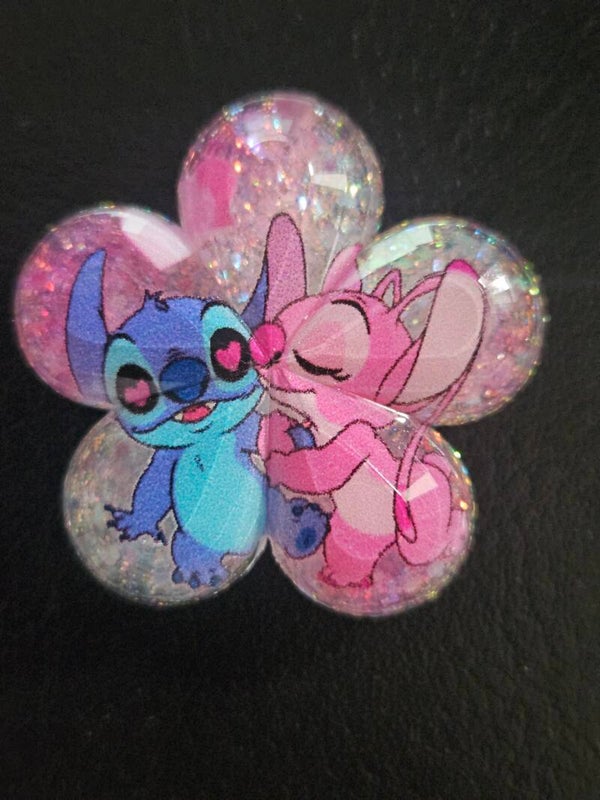 Blå figur med glitter