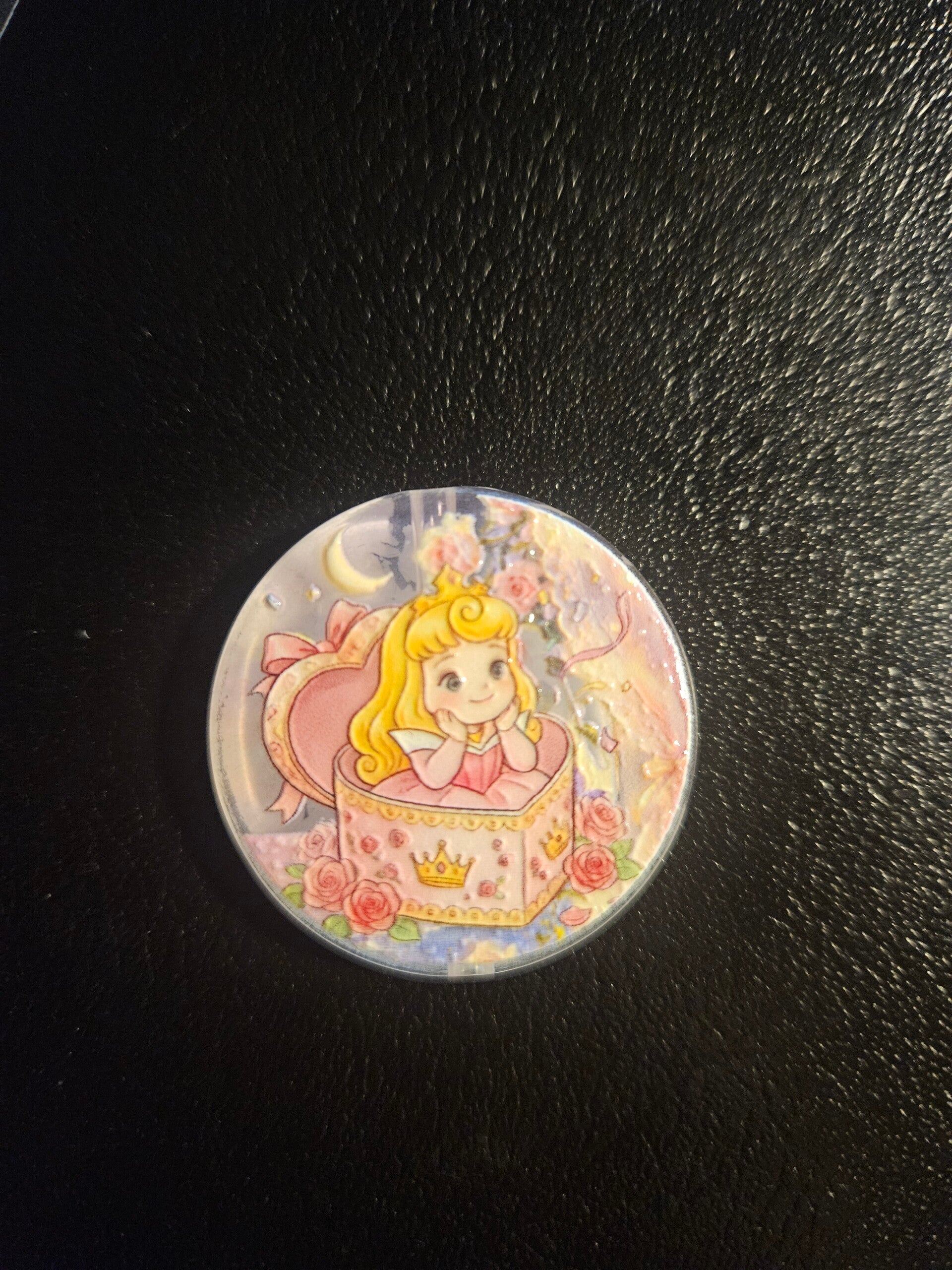 Rund akryl prinsessa