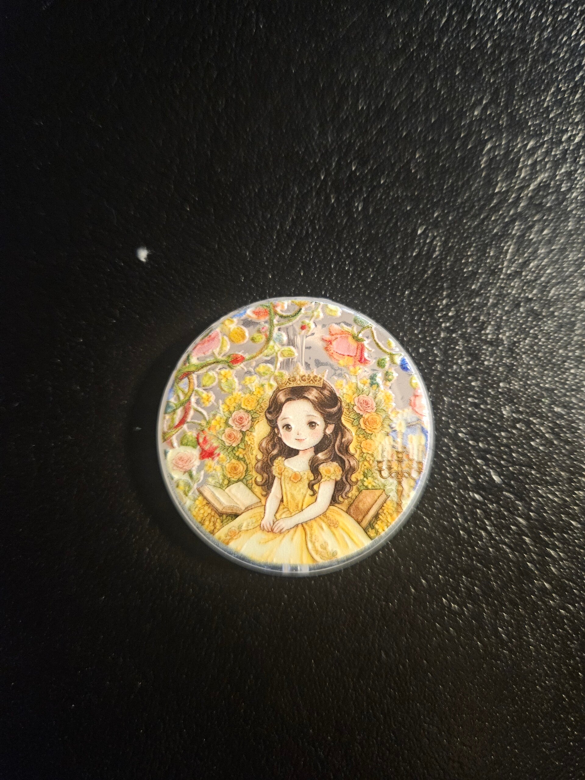 Rund akryl prinsessa