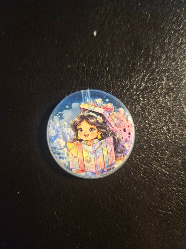 Rund akryl prinsessa