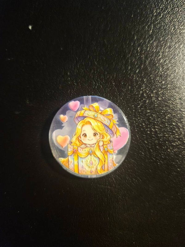 Rund akryl prinsessa