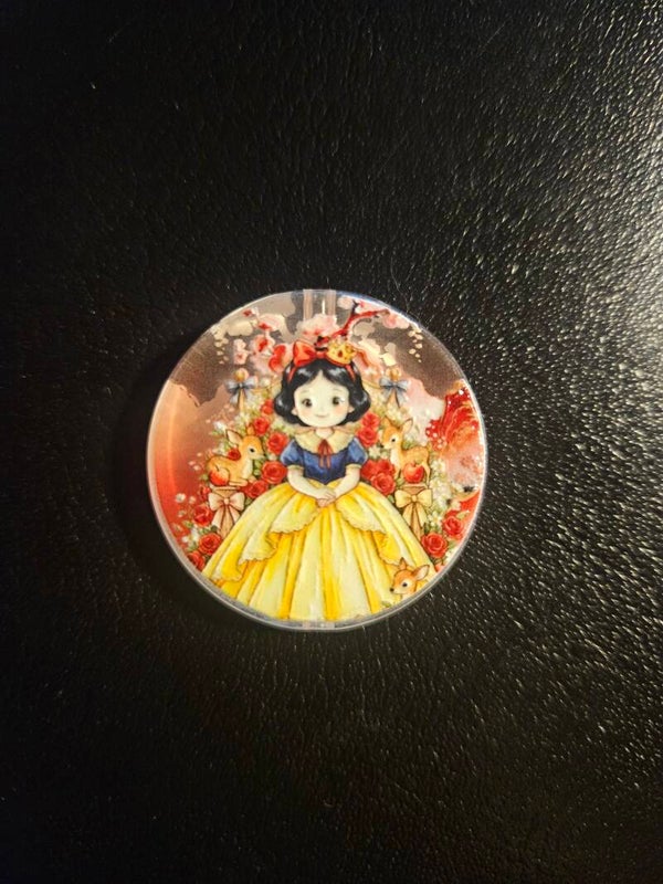 Rund akryl prinsessa