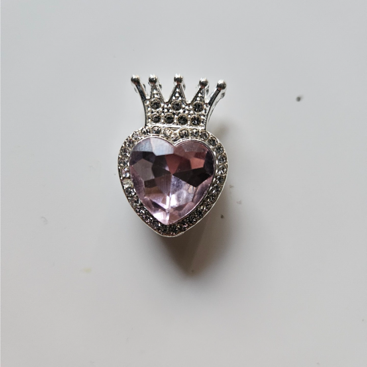 Strass berlocker och charms hjärtan med rosa kristall