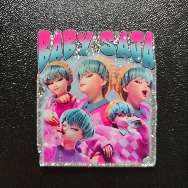 Akryl bricka glitter - utan hål