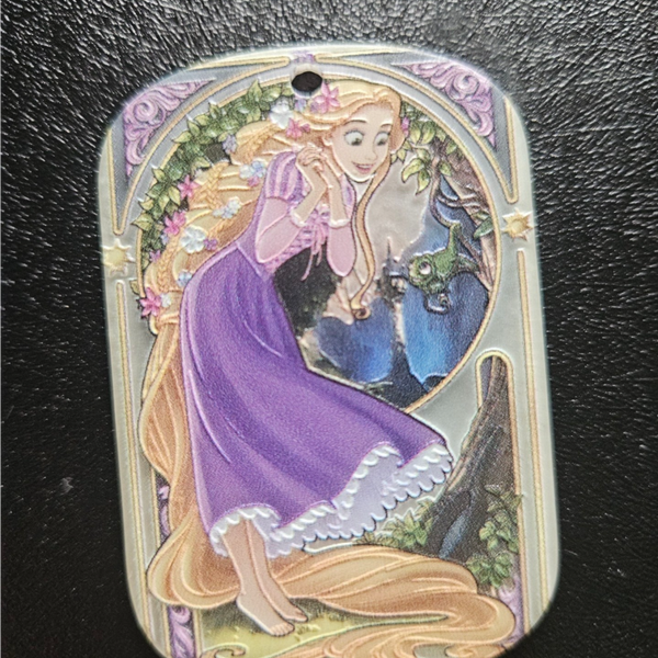 Akryl bricka med hål - Rapunzel