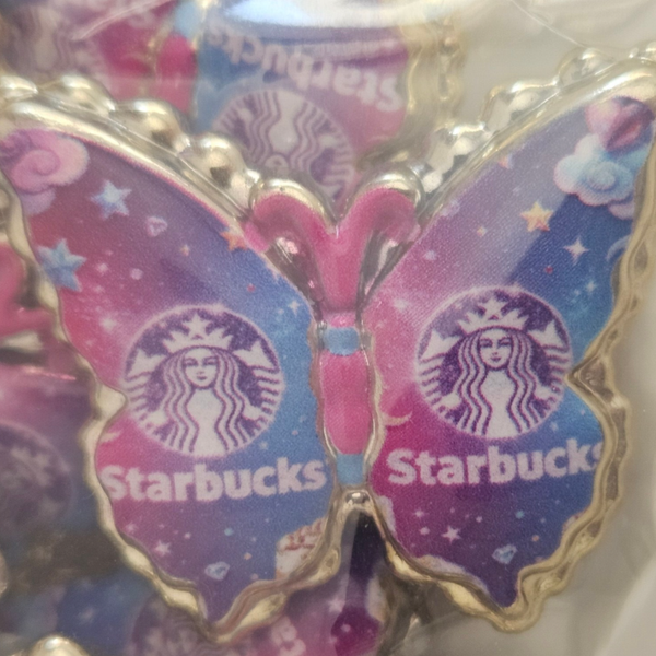Fjäril med starbucks motiv