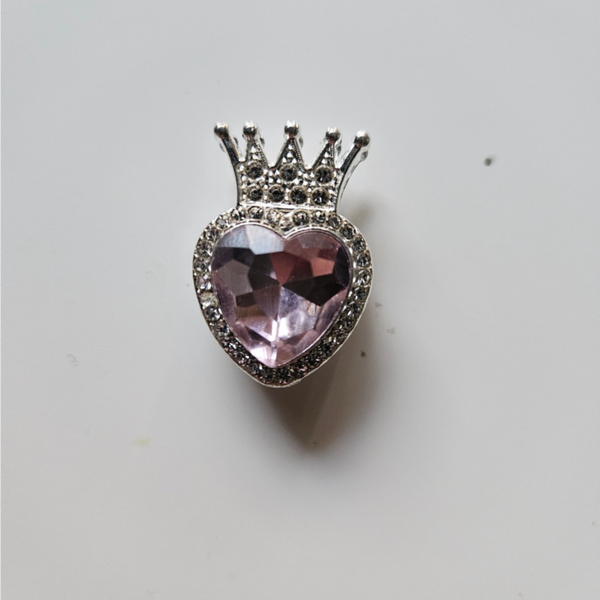 Strass berlocker och charms hjärtan med rosa kristall