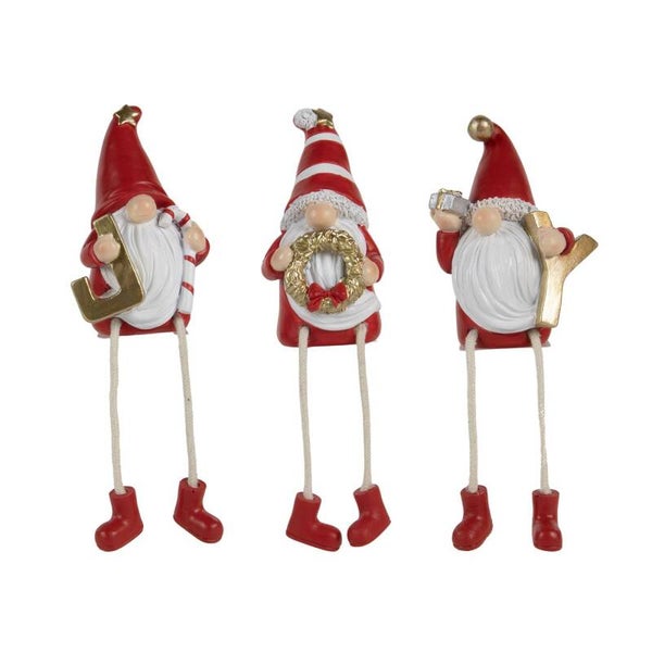 Decoratie Kerstman JOY 3-delig