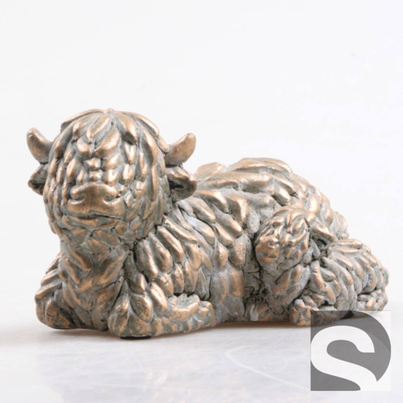 Decoratie Beeld Hooglander met Kalf