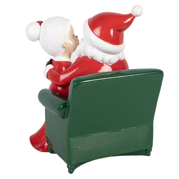 Decoratie Beeld Kerstman en Kerstvrouw