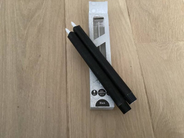 Led Kaarsen Zwart Rustiek