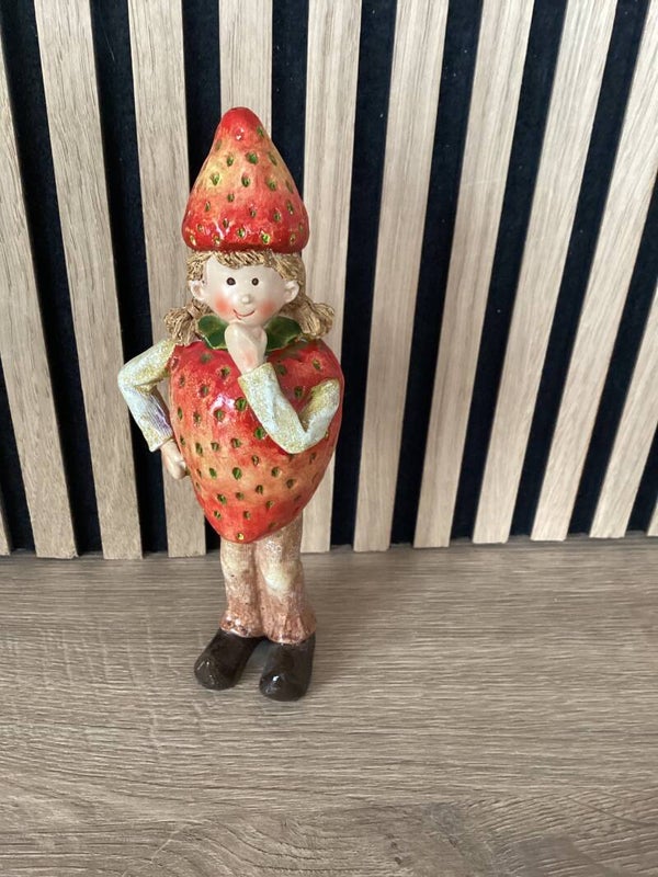 Decoratie figuur Aardbei vrouwtje