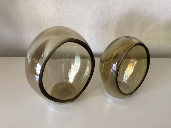 Set van 2 Eivormige Waxinelichthouders