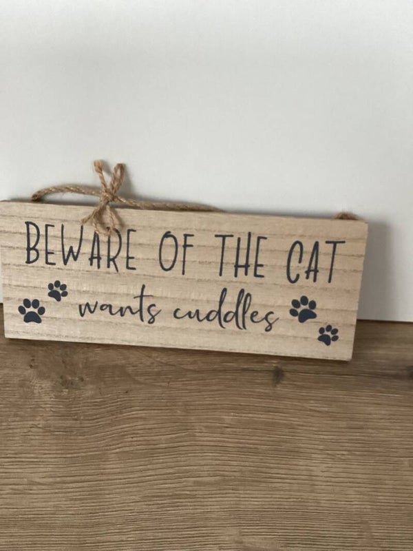 Decoratiebordje Kat of Hond