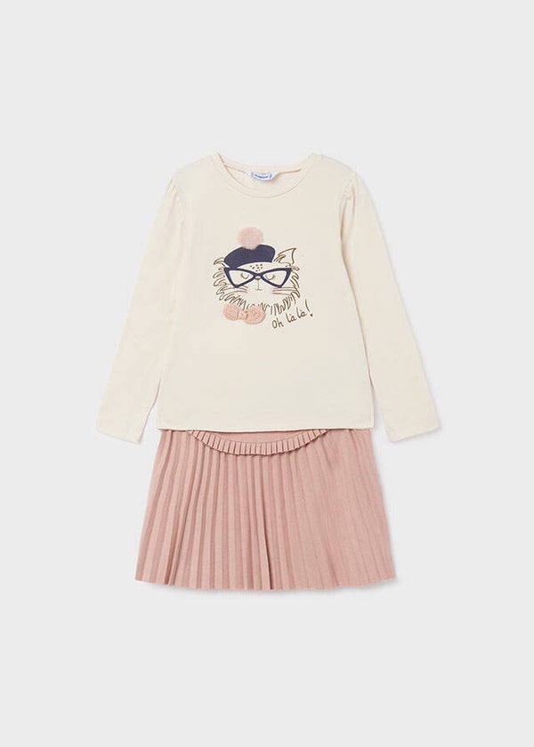 Mayoral setje L/S shirt met rokje