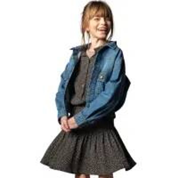 SCM zwarte rok met bloemen 5710-098