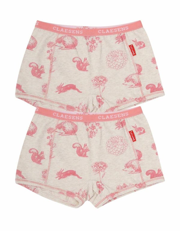 Girls boxer pink autumn