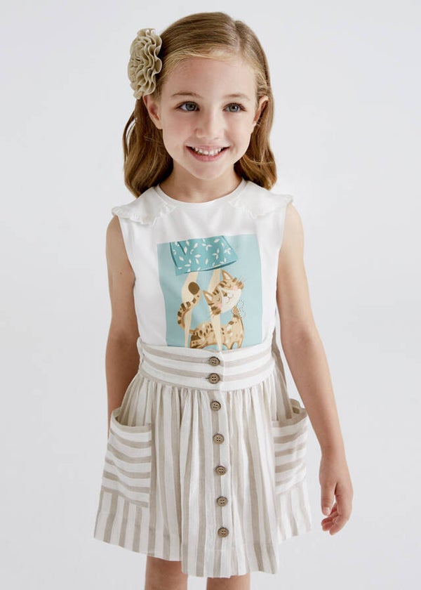 Mayoral T-Shirt met poesje 3051