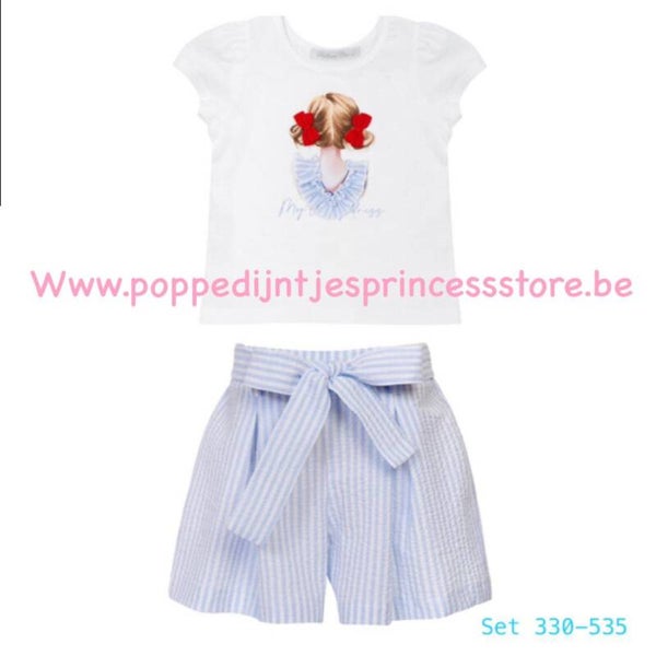 set 330-535 met blauwe short