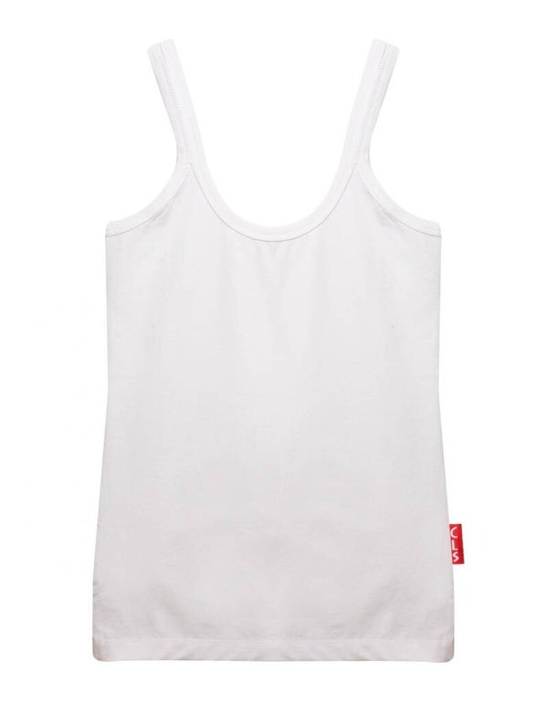 Girls Singlet White
